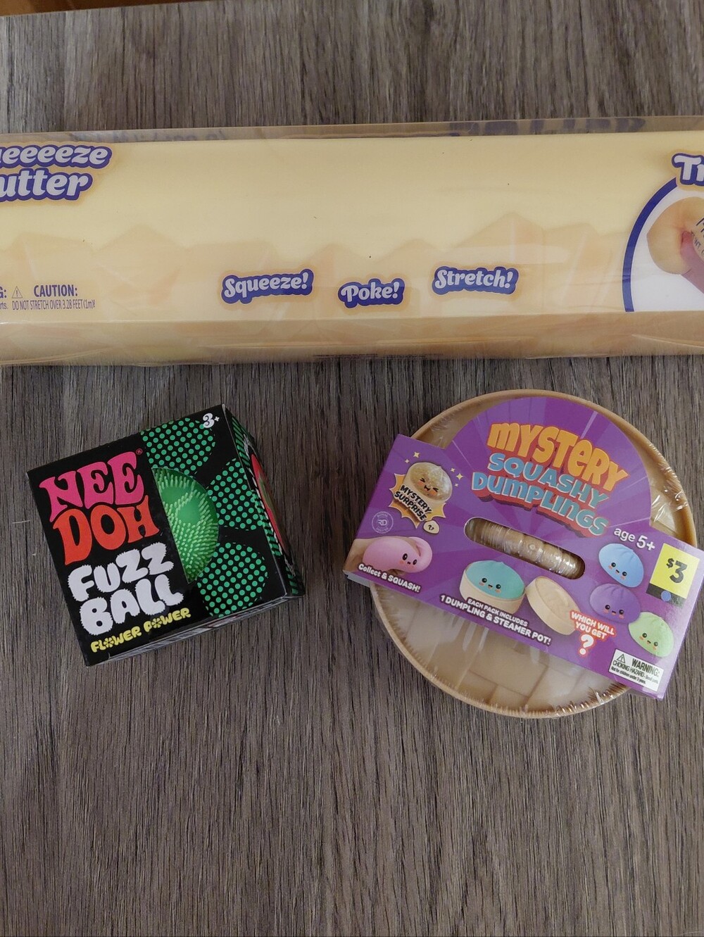 Large Squishy Lot 14 Oz Butter, Dumpling & Needoh Fuzz Ball